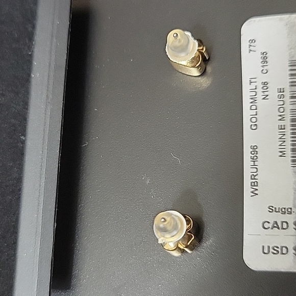 KATE SPADE DISNEY MINNIE MOUSE STUDS NWT - Picture 2 of 2